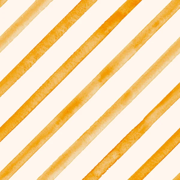 Aquarel Streep Geruite Naadloze Patroon Oranje Strepen Witte Achtergrond Aquarel — Stockfoto
