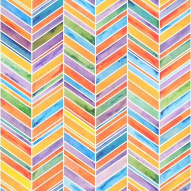 Soyut suluboya tatil sembolü geçmişi. Elle çizilmiş çok renkli fırça darbeleri pürüzsüz desen. Suluboya geometrik doku. Tekstil, kumaş, duvar kağıdı, ambalaj kağıdı baskısı