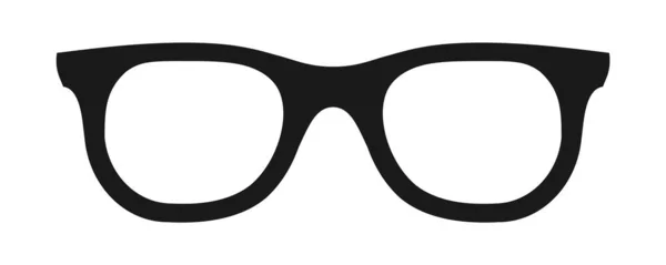 Γυαλιά Σπασίκλας Λευκό Φόντο Εικονίδιο Γυαλιών Geek Μοντέρνο Πλαίσιο Μαύρα Royalty Free Διανύσματα Αρχείου