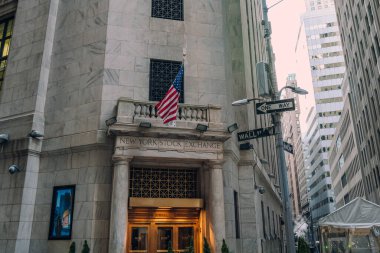 New York, USA - November 25, 2022: The New York Stock Exchange, an American stock exchange in the Financial District of Lower Manhattan in New York City.