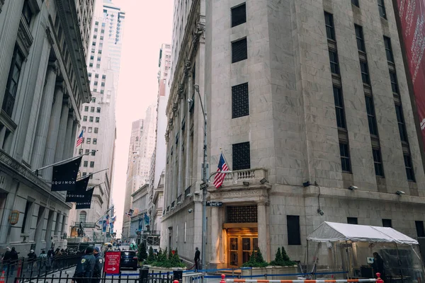 New York Usa November 2022 Wall Street Entrance New York — Foto Stock