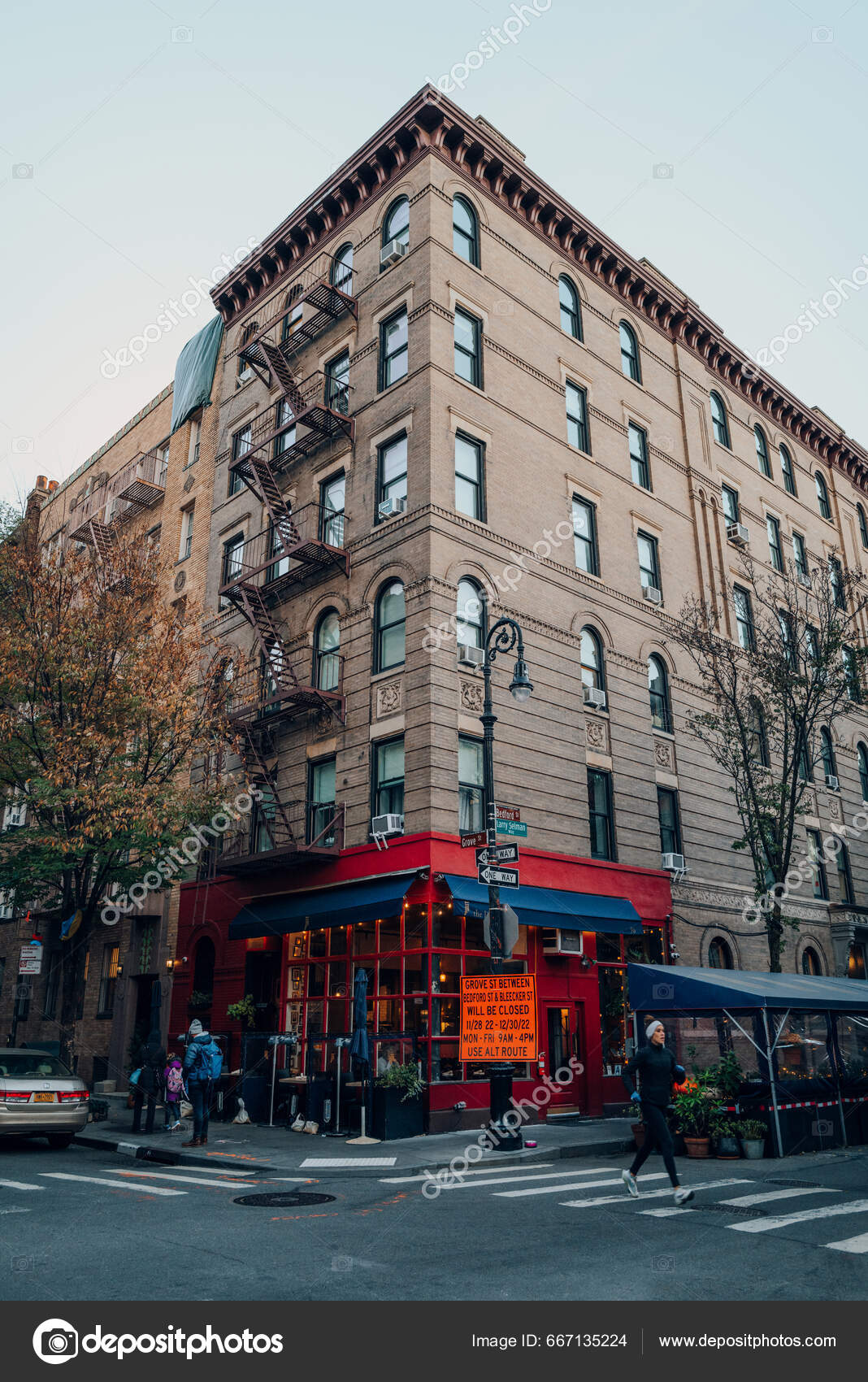 Friends building NYC, corner of Bedford and Grove