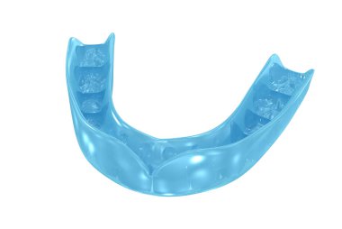 Plastik diş teli. Diş 3B illüstrasyon