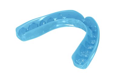 Plastik diş teli. Diş 3B illüstrasyon