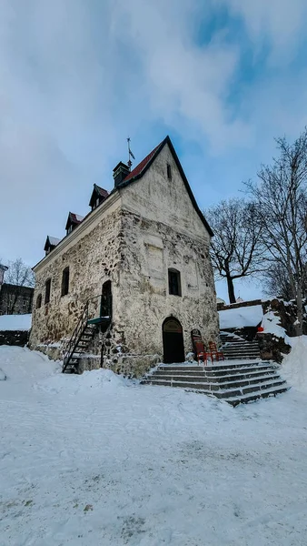Uitzicht Middeleeuws Huis Uit 16E Eeuw Bruger Stone Manor Vyborg — Stockfoto