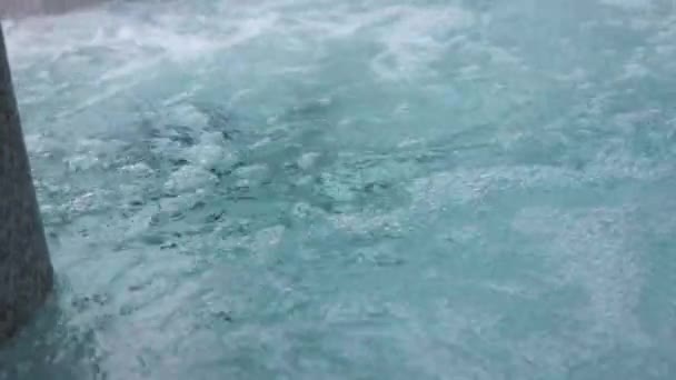 Woda Gotuje Się Łaźni Tlenowej Abstrakcyjne Bąbelki Spa Wysokiej Jakości — Wideo stockowe