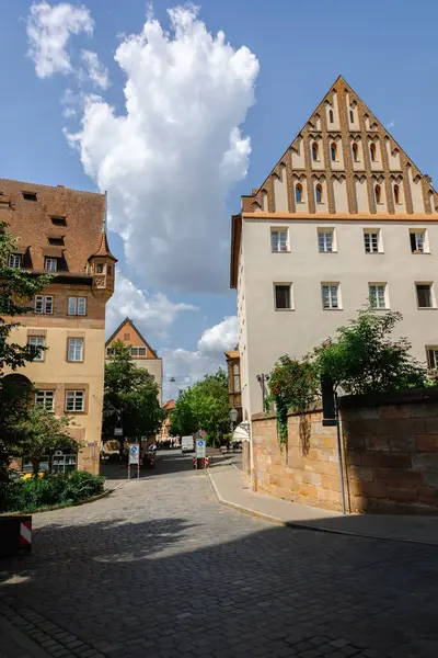 Nuremberga Alemanha Julho 2023 Belas Ruas Bem Tratadas Cidade Velha — Fotografia de Stock