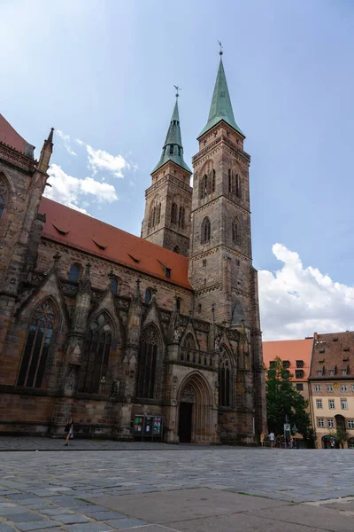 Nuremberga Alemanha Julho 2023 Vista Igreja São Sebaldo Centro Histórico — Fotografia de Stock