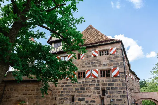Nürnberg Tyskland Juli 2023 Panoramautsikt Över Historiska Nürnberg Slott Franken — Stockfoto