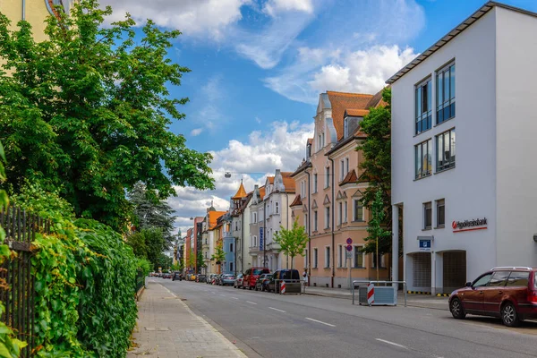 Регенсбург Німеччина Липня 2023 Барвисті Будинки Старих Вулицях Регенсбурга Східна — стокове фото