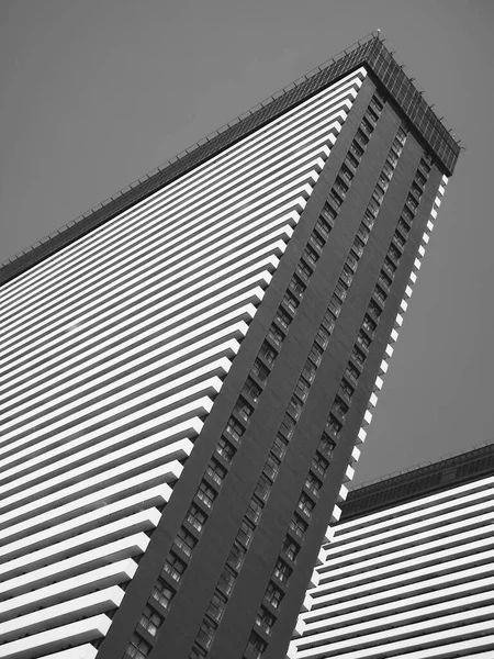 Schwarz Weiß Bild Moderner Architektur — Stockfoto