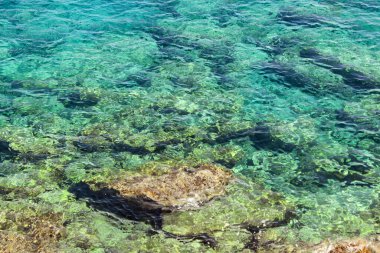 Güzel turkuaz su arkaplanı.