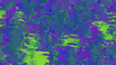 Neon seslerinin yer değiştirmesi, yanardöner arka plan. Trend projesi için VFX.