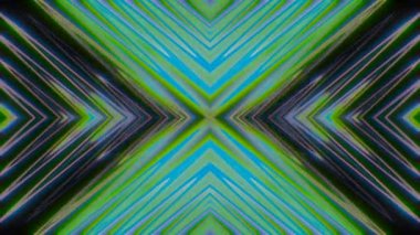 Renkli kaleydoskopik dinamik fütüristik moda ışıltılı arka plan. Eğilim örtüşmesi için VFX. 