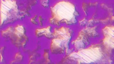 80 'lerin gölgeli, yanardöner, fütürist, psikedelik ışıltılı arka planı. Videonuz için fantastik çarpıtmalar. 