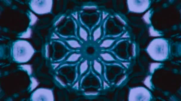 Abstract Neon Sci Verplaatsing Holografische Achtergrond Kaleidoscoop Imitatie Voor Video — Stockvideo
