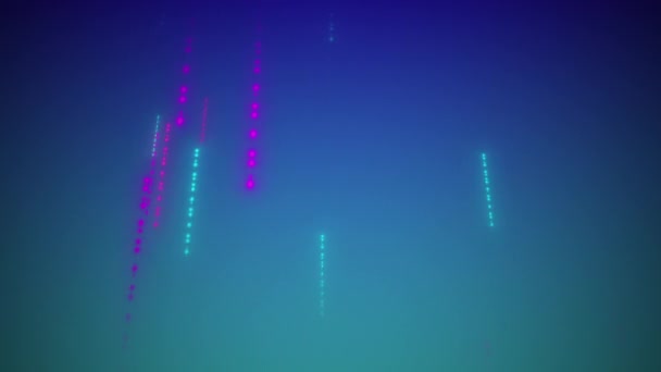 Pohybující Neonové Bezešvé Linie Kyberpunk Trendy Třpytivé Pozadí Fantastická Animace — Stock video