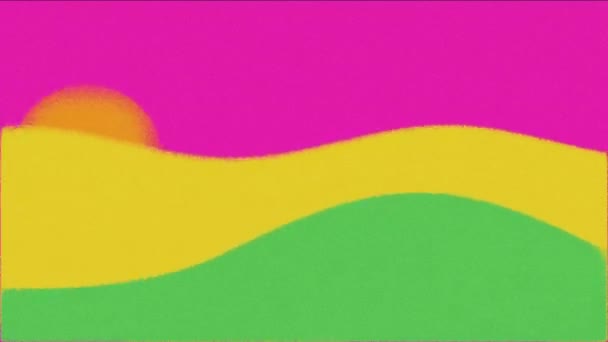 Creatieve Kleurrijke Futuristische Abstracte Geometrische Vormen Achtergrond Beweging Achtergrond Hoge — Stockvideo