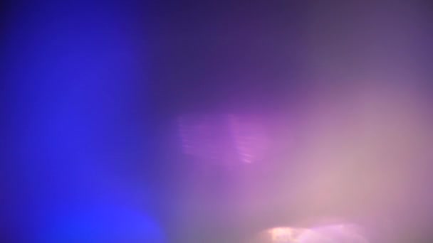 Очаровательный Красочный Свет Просачивается Мерцающим Фоном Сюрреалистичный Эффект Мечты — стоковое видео