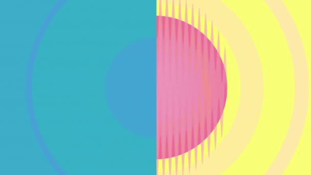 Abstracte Geometrische Creatieve Achtergrond Verschillende Vormen Kleuren Trendy Bewegingsachtergrond Hoogwaardige — Stockvideo