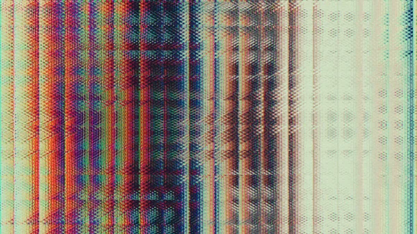 動くグリッチは未来的な流行のサイケデリックな80年代の虹色の背景に影響する あなたのプロジェクトのために — ストック写真