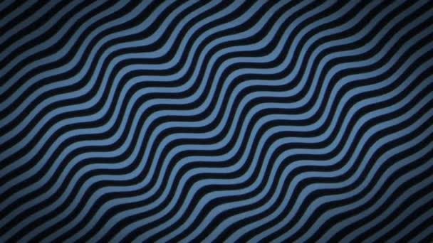 Abstrato Dinâmico Ondulado Fundo Cor Azul Loop Vídeo Imagens Alta — Vídeo de Stock