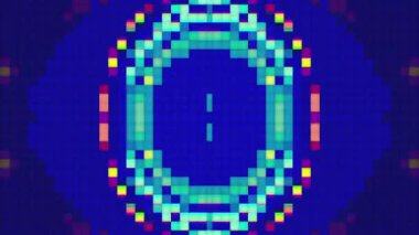 Karışık renkli zarif neon fütüristik ışıltılı arka plan. Videonuz için rastgele çarpıtmalar. 