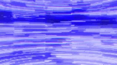 Soyut psikedelik fütüristik bilimkurgu yanardöner arka plan. Yatay çizgiler hareket ediyor. Hareket tasarımı için akış veri efekti. 