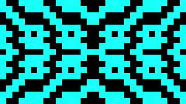 Bit Pixel Arcade Jogo Computador Multi Colorido Nostálgico Fundo Velha — Vídeo de Stock