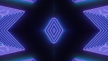 Renkli neon ışıklı siber uzay soyut dinamik arkaplan zarif parıldayan dijital veri kavramı. Modern kusursuz parçacık animasyonu.