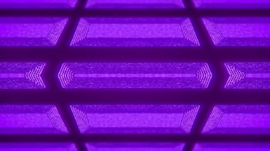 Soyut geometrik neon teknolojisi siberpunk rüya gibi dijital dalgalı yanardöner arka plan. Teknoloji, bilim konsepti. Döngüsüz canlandırma. 