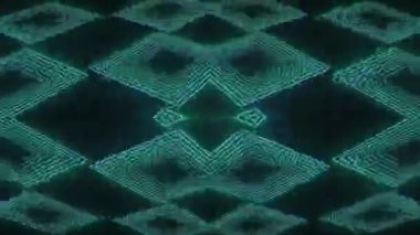 Soyut neon teknolojisi siberpunk rüya gibi dijital kavram dalgalı yanardöner arka plan. Projeniz için yaratıcı hareket döngüsü grafiği. 