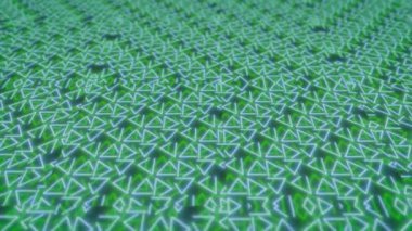 Renkli neon ışıklı siber uzay soyut dinamik arkaplan zarif parıldayan dijital veri kavramı. Modern kusursuz parçacık animasyonu.