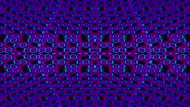 Colorido Neon Espaço Cibernético Abstrato Fundo Dinâmico Elegante Brilhante Fluindo — Vídeo de Stock