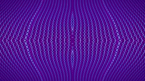 概要幾何学的未来的ネオン技術サイバーパンク夢のデジタル粒子虹彩背景 現代技術科学の概念 シームレスなアニメーションをループ — ストック動画