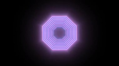 Sıradan bir kaleydoskop soyut geometrik hata efekti bilim kurgu halüsinojenik yanardağ arka planı. Yaratıcı iş sunumu video konsepti.