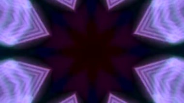 Sıradan bir kaleydoskop soyut geometrik hata efekti bilim kurgu halüsinojenik yanardağ arka planı. Yaratıcı iş sunumu video konsepti.