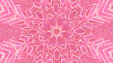 Sıradan bir kaleydoskop soyut geometrik hata efekti bilim kurgu halüsinojenik yanardağ arka planı. Yaratıcı iş sunumu video konsepti.