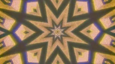 Sıradan bir kaleydoskop soyut geometrik hata efekti bilim kurgu halüsinojenik yanardağ arka planı. Yaratıcı iş sunumu video konsepti.