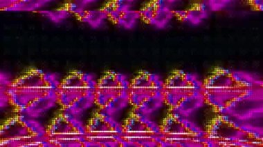 Sıradan bir kaleydoskop soyut geometrik hata efekti bilim kurgu halüsinojenik yanardağ arka planı. Yaratıcı iş sunumu video konsepti.