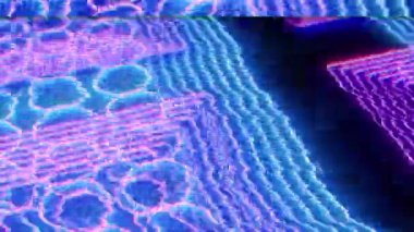 Sıradan bir kaleydoskop soyut geometrik hata efekti bilim kurgu halüsinojenik yanardağ arka planı. Yaratıcı iş sunumu video konsepti.