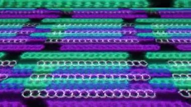 Sıradan bir kaleydoskop soyut geometrik hata efekti bilim kurgu halüsinojenik yanardağ arka planı. Yaratıcı iş sunumu video konsepti.