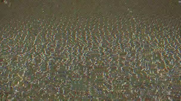 Nenucené Kaleidoskop Abstraktní Geometrický Glitch Efekt Sci Psychedelické Iridescent Pozadí — Stock video