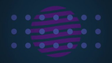 Geometrik basit kalıp döngüsü. Çemberler, kareler, çizgiler, soyut şekiller. Minimalist tasarım kavramı.