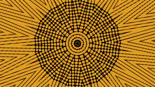 Αφηρημένο Πολύχρωμο Καλειδοσκόπιο Mandala Αφηρημένο Φόντο Θόρυβος Ψυχεδελικό Κακό Αποτέλεσμα — Αρχείο Βίντεο