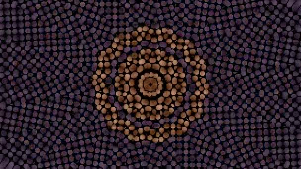 Abstrato Colorido Caleidoscópio Mandala Abstrato Fundo Ruído Psicodélico Viagem Efeito — Vídeo de Stock