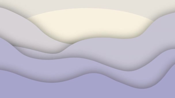 Abstract Wave Line Conceptuele Achtergrond Minimalistische Retro Vormen Kleurrijke Strepen — Stockvideo