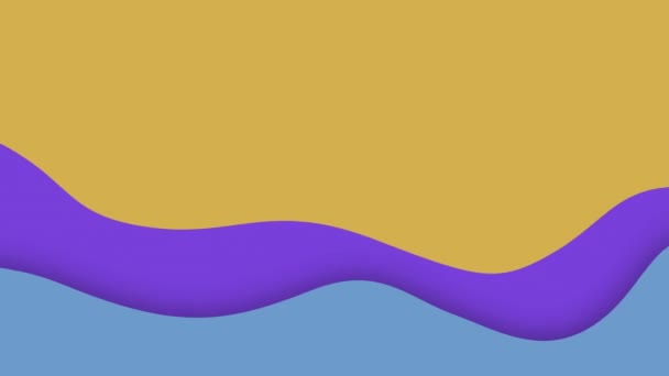 Abstract Wave Line Conceptuele Achtergrond Minimalistische Retro Vormen Kleurrijke Strepen — Stockvideo