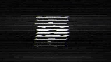 Sinyal hatası, analog TV pikseli, ses bozulması yok. Dijital parazit, soyut vhs sinyal taklidi. Kırık anten, obje etkisi.