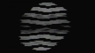 Monokrom. Sinyal hatası yok. Analog TV pikseli ses bozulması. Dijital parazit, soyut vhs sinyal taklidi. Kırık anten, obje etkisi.